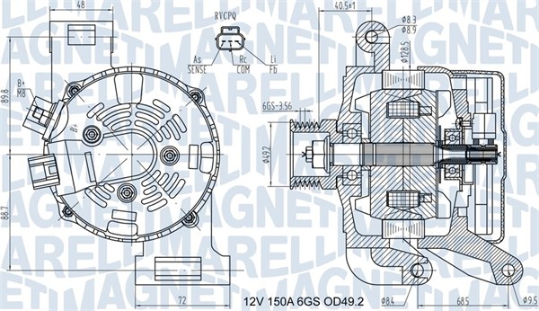 Alternator/Dynamo Magneti Marelli 063731575010