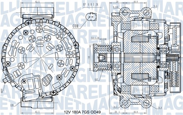 Alternator/Dynamo Magneti Marelli 063731580410