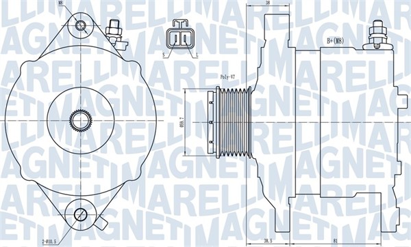 Alternator/Dynamo Magneti Marelli 063731602010