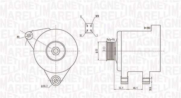 Alternator/Dynamo Magneti Marelli 063731605010