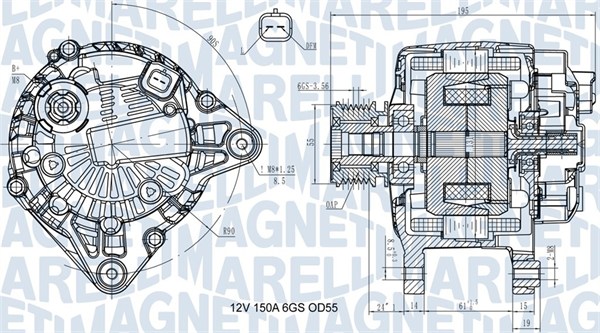 Alternator/Dynamo Magneti Marelli 063731617810