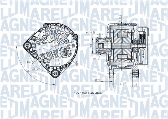 Alternator/Dynamo Magneti Marelli 063731618410