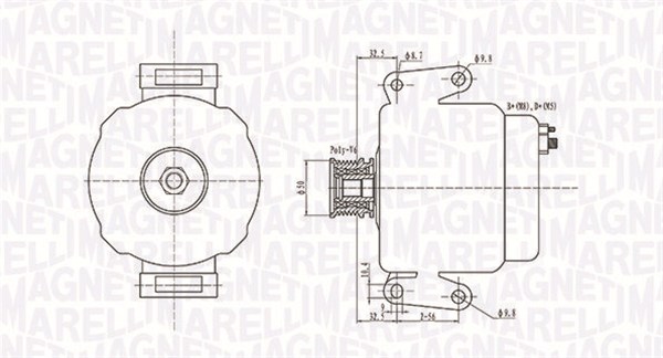 Alternator/Dynamo Magneti Marelli 063731630010