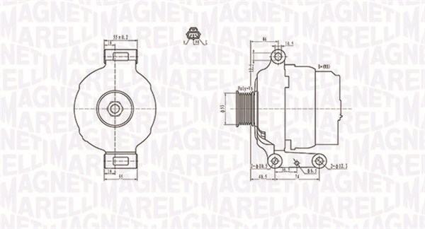 Alternator/Dynamo Magneti Marelli 063731636010