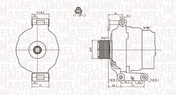 Alternator/Dynamo Magneti Marelli 063731639010