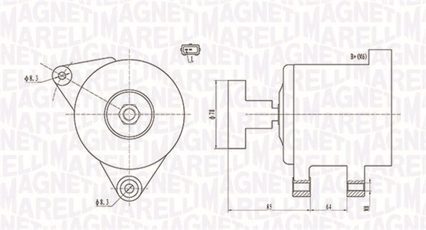 Alternator/Dynamo Magneti Marelli 063731649010