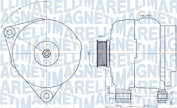 Alternator/Dynamo Magneti Marelli 063731658010