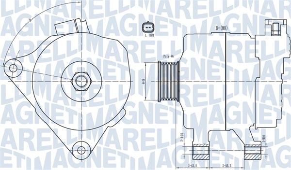 Alternator/Dynamo Magneti Marelli 063731687010