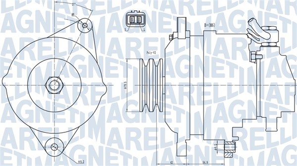 Alternator/Dynamo Magneti Marelli 063731717010