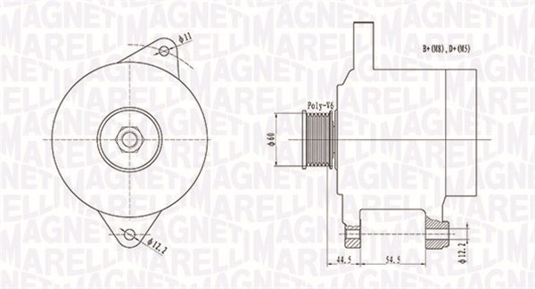 Alternator/Dynamo Magneti Marelli 063731718010