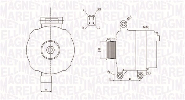 Alternator/Dynamo Magneti Marelli 063731728010