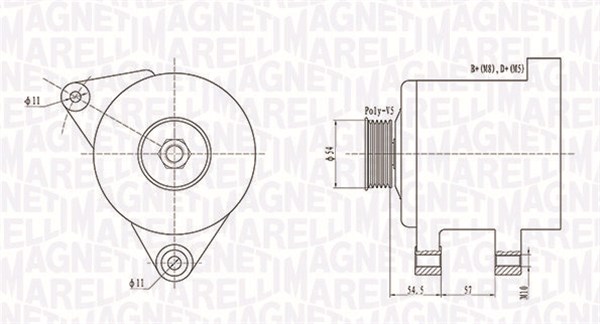 Alternator/Dynamo Magneti Marelli 063731747010