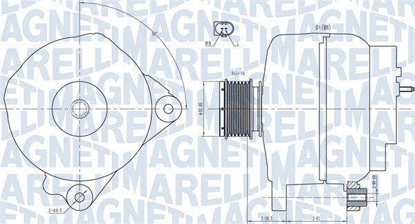 Alternator/Dynamo Magneti Marelli 063731763010