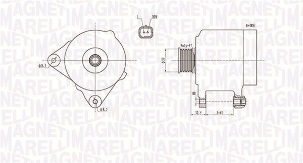Alternator/Dynamo Magneti Marelli 063731768010