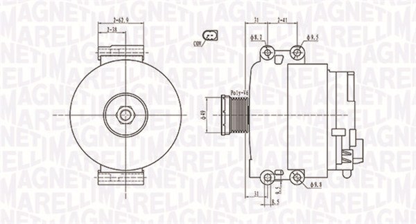 Alternator/Dynamo Magneti Marelli 063731774010