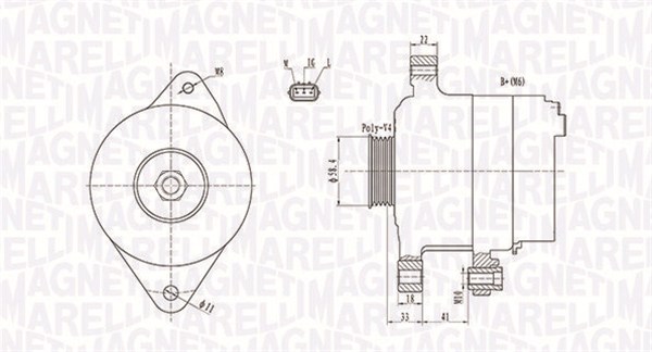 Alternator/Dynamo Magneti Marelli 063731793010