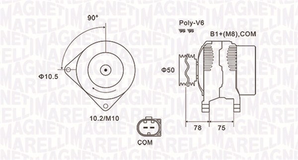 Alternator/Dynamo Magneti Marelli 063731825010