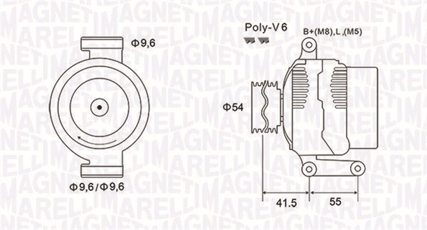 Alternator/Dynamo Magneti Marelli 063731856010