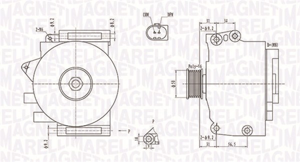 Alternator/Dynamo Magneti Marelli 063731859010