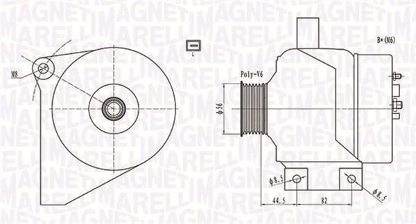 Alternator/Dynamo Magneti Marelli 063731861010