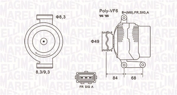 Alternator/Dynamo Magneti Marelli 063731864010