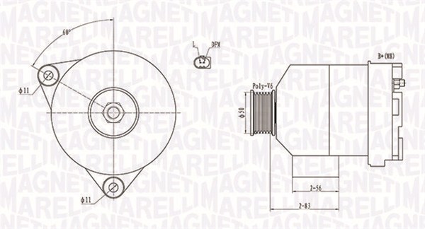 Alternator/Dynamo Magneti Marelli 063731872010