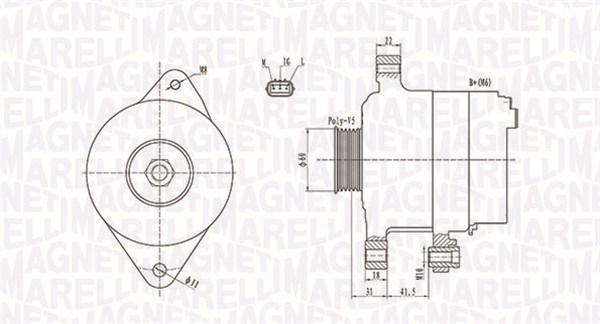 Alternator/Dynamo Magneti Marelli 063731892010