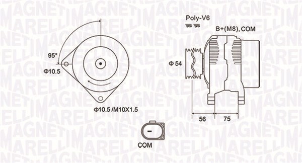 Alternator/Dynamo Magneti Marelli 063731904010