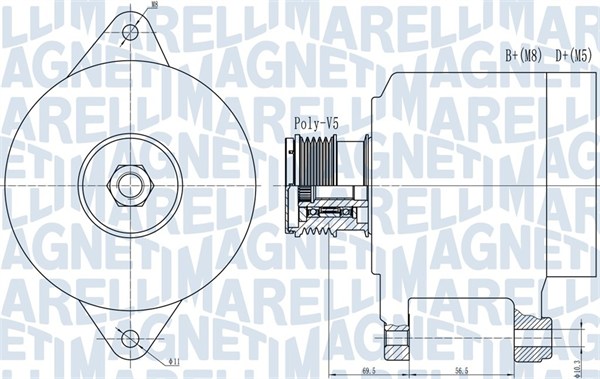 Alternator/Dynamo Magneti Marelli 063731909010