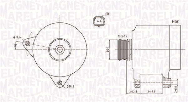 Alternator/Dynamo Magneti Marelli 063731914010