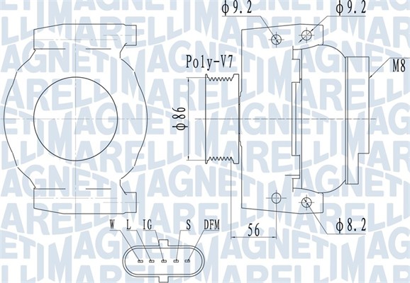 Alternator/Dynamo Magneti Marelli 063731917010