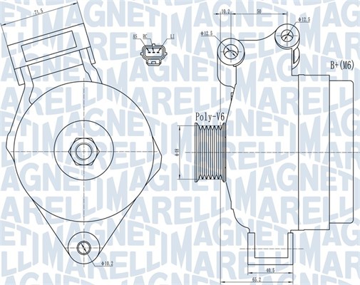 Alternator/Dynamo Magneti Marelli 063731925010