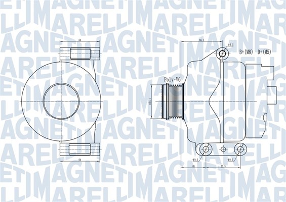 Alternator/Dynamo Magneti Marelli 063731934010