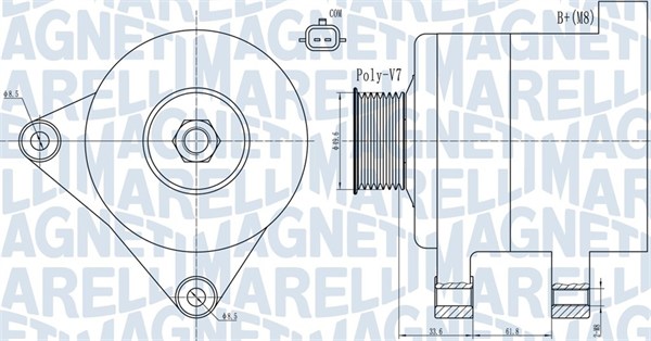 Alternator/Dynamo Magneti Marelli 063731936010