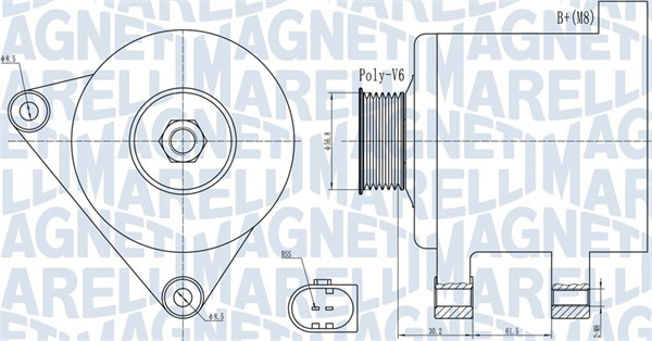 Alternator/Dynamo Magneti Marelli 063731937010