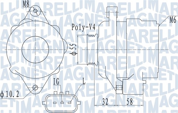 Alternator/Dynamo Magneti Marelli 063731943010