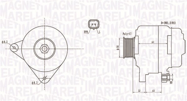 Alternator/Dynamo Magneti Marelli 063731959010