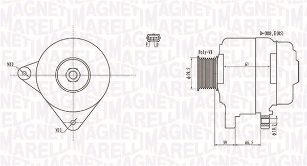 Alternator/Dynamo Magneti Marelli 063731972010