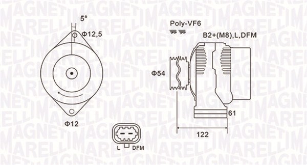 Alternator/Dynamo Magneti Marelli 063731994010