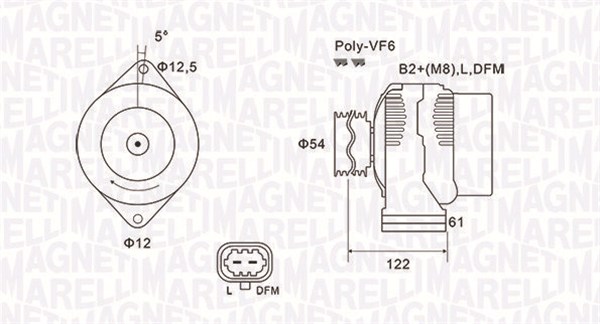 Alternator/Dynamo Magneti Marelli 063732005010