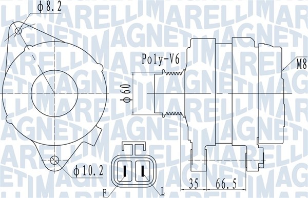 Alternator/Dynamo Magneti Marelli 063732010010