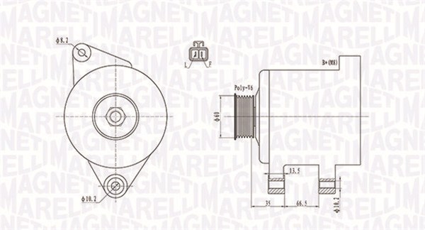 Alternator/Dynamo Magneti Marelli 063732017010