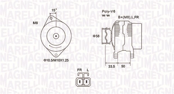 Alternator/Dynamo Magneti Marelli 063732020010