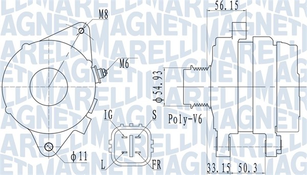 Alternator/Dynamo Magneti Marelli 063732027010