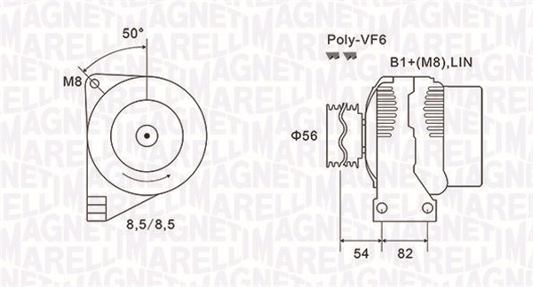 Alternator/Dynamo Magneti Marelli 063732028010