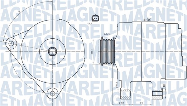 Alternator/Dynamo Magneti Marelli 063732033010