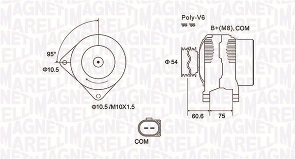 Alternator/Dynamo Magneti Marelli 063732051010