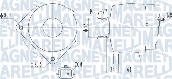 Alternator/Dynamo Magneti Marelli 063732054010