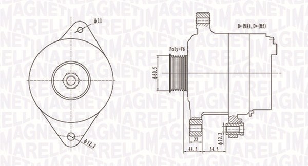 Alternator/Dynamo Magneti Marelli 063732062010