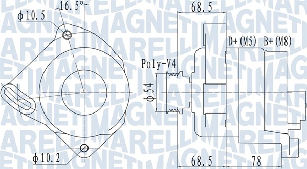 Alternator/Dynamo Magneti Marelli 063732094010